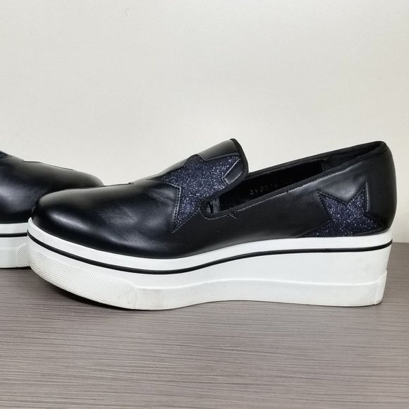 Stella McCartney Binx Stars Slip-On Platform Sneaker,Black, Womens Size 10 / 40 - Picture 6 of 10